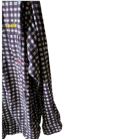 Ariat Work Flame Resistant Plaid Button Down Shirt Mens XXL Tall Long Sleeve Top - Picture 6 of 12